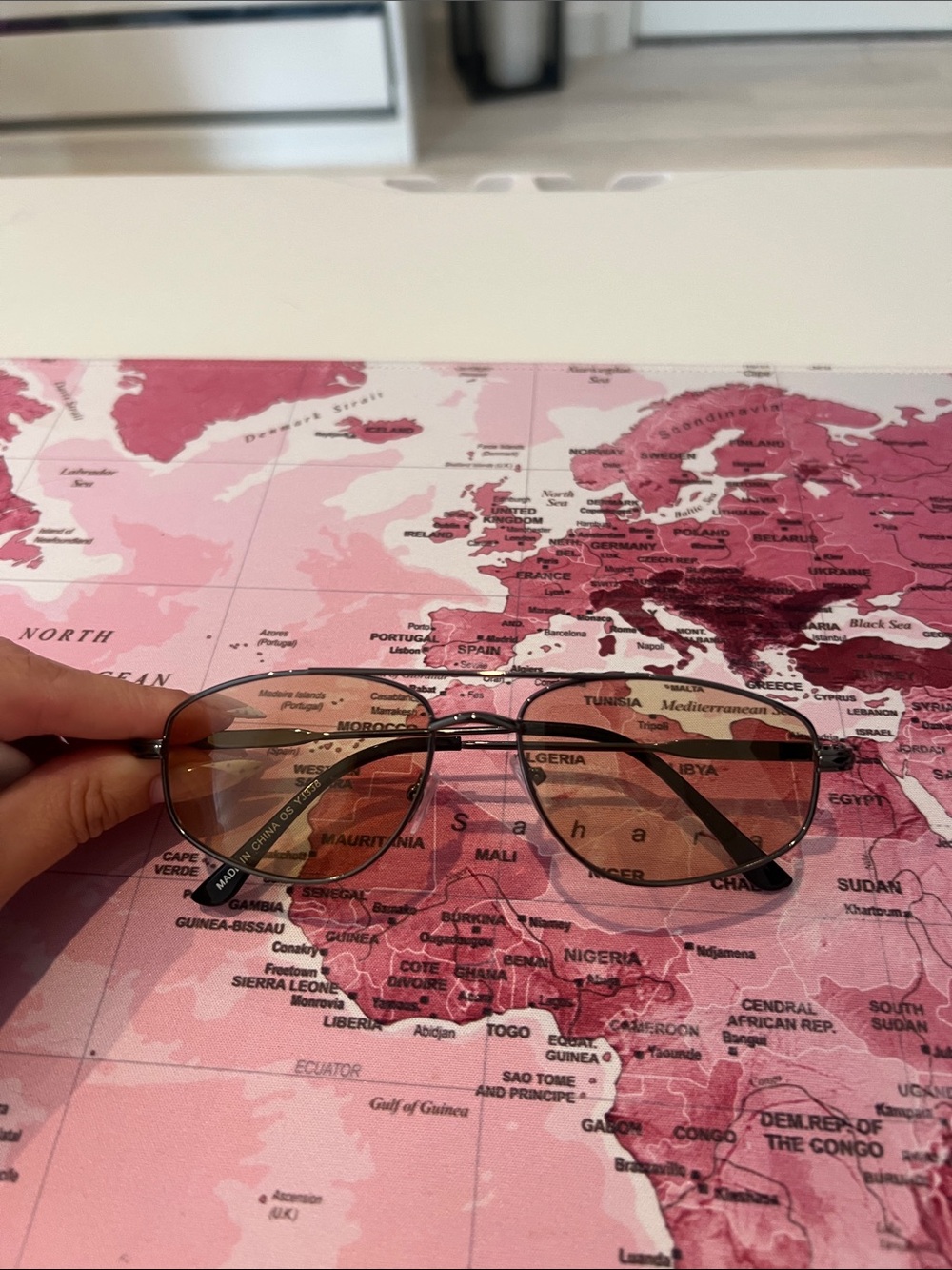 Unbranded yellow Gradient Lens Aviator Sunglasses
